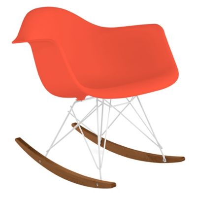 Herman Miller Eames Molded Plastic Armchair - Rocker Base - Color: Orange - RAR.91OUZE - Herman Miller Authorized Retailer