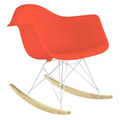 Herman Miller Eames Molded Plastic Armchair - Rocker Base - Color: Orange - RAR.91A2ZE - Herman Miller Authorized Retailer