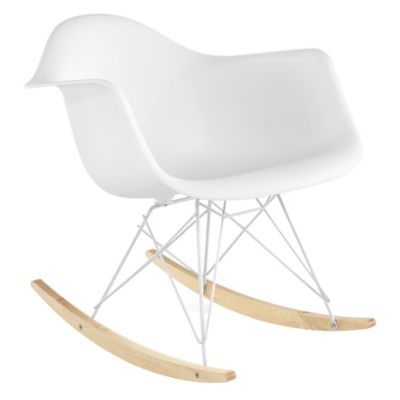 Herman Miller Eames Molded Plastic Armchair - Rocker Base - Color: White - RAR.91ULZF - Herman Miller Authorized Retailer