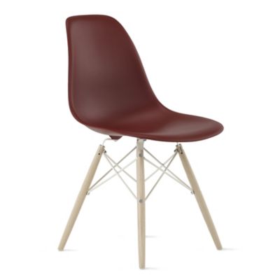 Herman Miller Eames Molded Plastic Armchair - Dowel Base - Color: Red - DAW.47ULBKRE9 - Herman Miller Authorized Retailer
