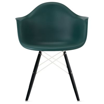 Herman Miller Eames Molded Plastic Armchair - Dowel Base - Color: Green - DAW.91ENEVGE9 - Herman Miller Authorized Retailer