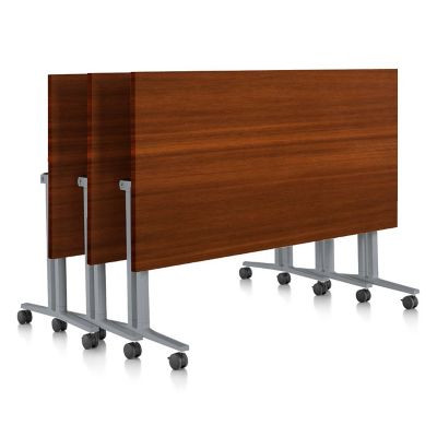 Herman Miller Everywhere Rectangular Flip-Top Table - Color: Brown - Size: 72" - DT5AS.2472LT7676MS20 - Herman Miller Authorized Retailer