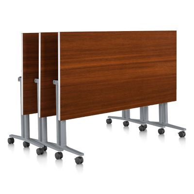 Herman Miller Everywhere Rectangular Flip-Top Table - Color: Brown - Size: 72" - DT5AS.2472LT7691MS20 - Herman Miller Authorized Retailer