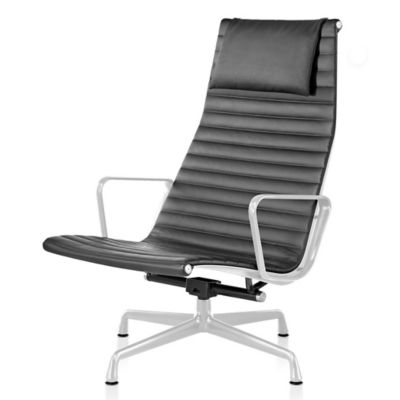 Herman Miller Eames Aluminum Group Lounge Chair - Color: Grey - EA322912111 - Herman Miller Authorized Retailer