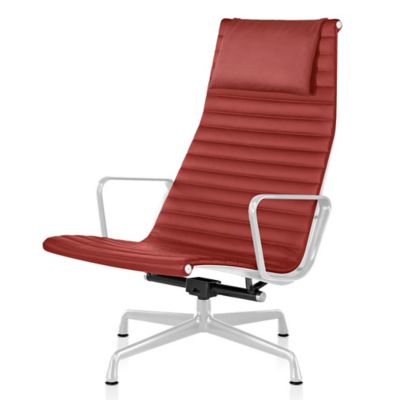 Herman Miller Eames Aluminum Group Lounge Chair - Color: Red - EA32291TI24 - Herman Miller Authorized Retailer