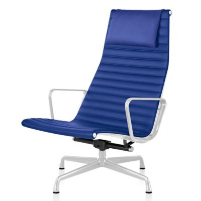 Herman Miller Eames Aluminum Group Lounge Chair in Blue - Herman Miller Authorized Retailer