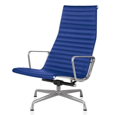 Herman Miller Eames Aluminum Group Lounge Chair in Blue - Herman Miller Authorized Retailer