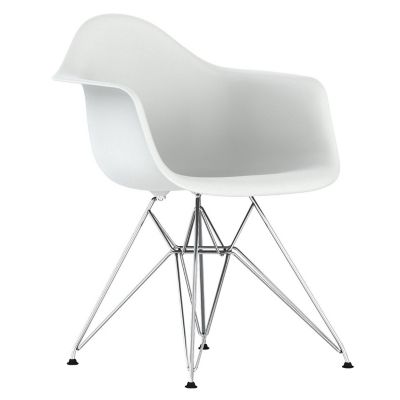 Eames Molded Plastic Armchair With Wire Base