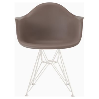 Herman Miller Eames Molded Plastic Armchair With Wire Base - Color: Brown - DAR.91CC1E8 - Herman Miller Authorized Retailer