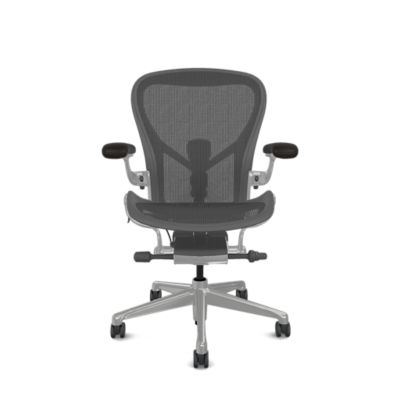 Herman Miller Aeron Office Chair - Size C, Graphite - Color: Black - AER1C23DFALPG1CDCDDC1231032109 - Herman Miller Authorized Retailer