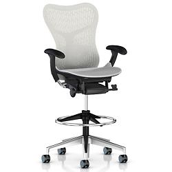 Mirra 2 Office Stool, Butterfly Back with Adjustable Arms