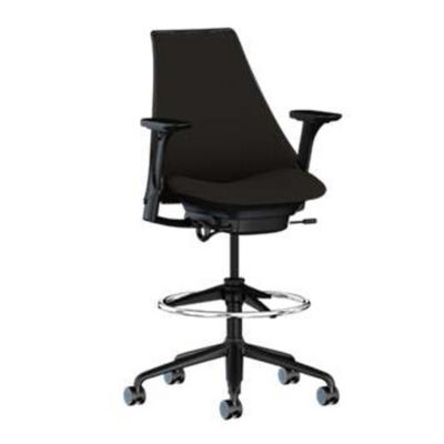 Sayl Stool-Upholstered with Fixed Arms