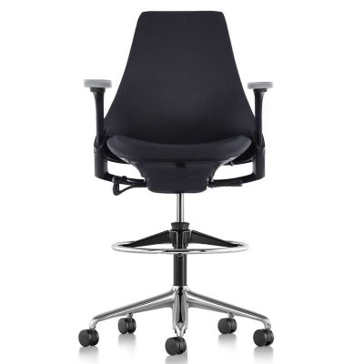 Sayl Stool-Upholstered with Fully Adjustable Arms