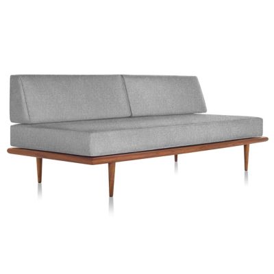Nelson Daybed Wood Taper Base - Two Bolsters
