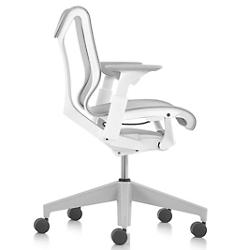 Cosm Low Back Chair with Height Adjustable Arms