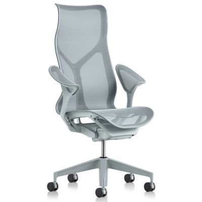 Cosm High Back Chair with Leaf Arms