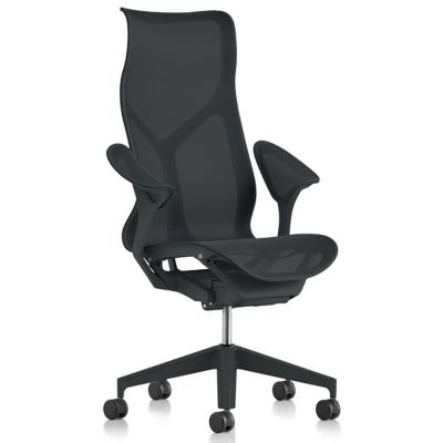Herman Miller Cosm High Back Chair with Leaf Arms - Color: Black - FLC162SFJG1G1G1OC8450184503 - Herman Miller Authorized Retailer