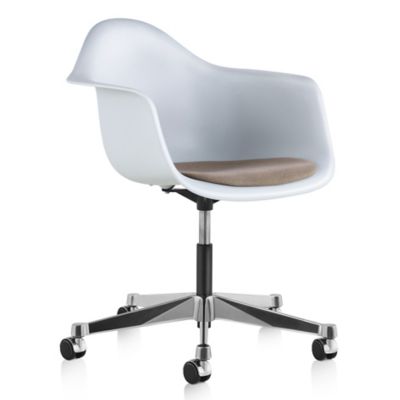 Eames Molded Plastic Task Armchair with Seat Pad