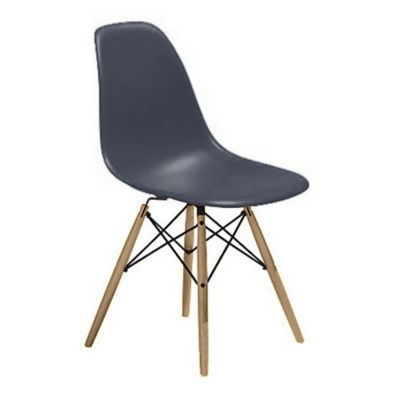 Herman Miller Eames Molded Plastic Side Chair with Dowel-Leg Bases - Color: Grey - DSW.BKULMGRE8 - Herman Miller Authorized Retailer