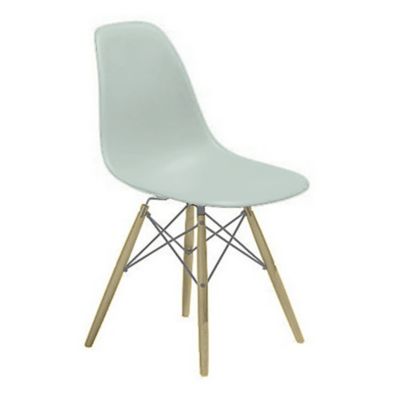 Herman Miller Eames Molded Plastic Side Chair with Dowel-Leg Bases - Color: Grey - DSW.47A2RYGE9 - Herman Miller Authorized Retailer