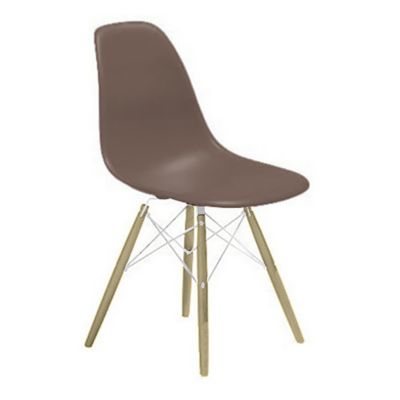Herman Miller Eames Molded Plastic Side Chair with Dowel-Leg Bases - Color: Brown - DSW.91A2CC1E8 - Herman Miller Authorized Retailer