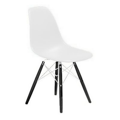 Herman Miller Eames Molded Plastic Side Chair with Dowel-Leg Bases - Color: White - DSW.91ENZFE8 - Herman Miller Authorized Retailer