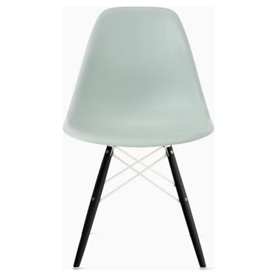 Herman Miller Eames Molded Plastic Side Chair with Dowel-Leg Bases - Color: Grey - DSW.91ENRYGE9 - Herman Miller Authorized Retailer