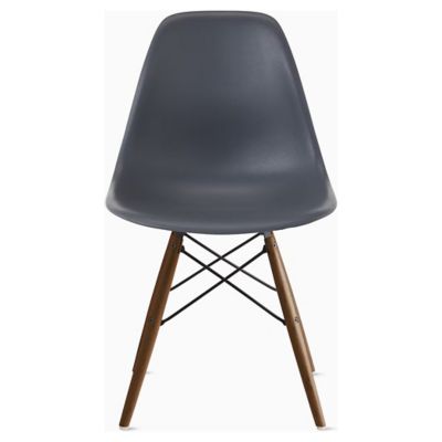 Herman Miller Eames Molded Plastic Side Chair with Dowel-Leg Bases - Color: Grey - DSW.BKOUMGRE9 - Herman Miller Authorized Retailer