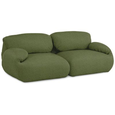 Herman Miller Luva Modular Sofa in Green, Size: 2 Seater - Herman Miller Authorized Retailer
