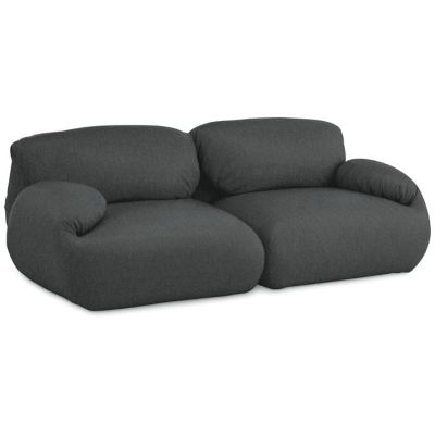 Herman Miller Luva Modular Sofa in Grey, Size: 2 Seater - Herman Miller Authorized Retailer