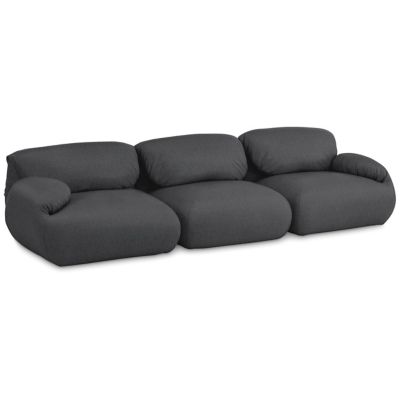 Herman Miller Luva Modular Sofa in Grey, Size: 3 Seater - Herman Miller Authorized Retailer