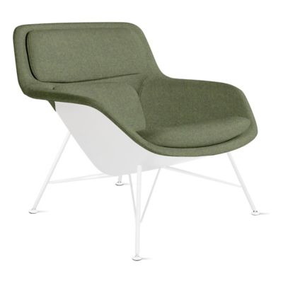 Herman Miller Striad Lounge Low Back Chair, Wire Base in Green - Herman Miller Authorized Retailer
