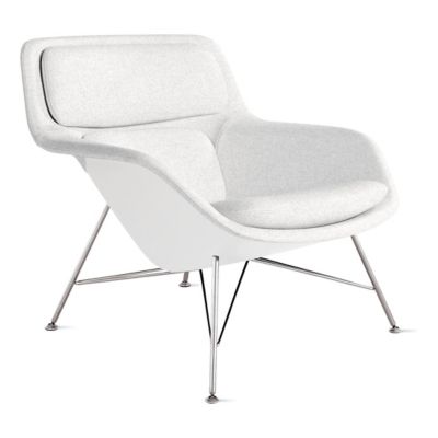 Herman Miller Striad Lounge Low Back Chair, Wire Base in Grey - Herman Miller Authorized Retailer