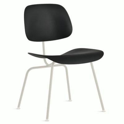 Herman Miller Eames Molded Plastic Dining Chair in Black - Herman Miller Authorized Retailer