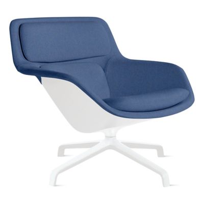 Herman Miller Striad Lounge Chair, 4 Star Swivel in Blue - Herman Miller Authorized Retailer
