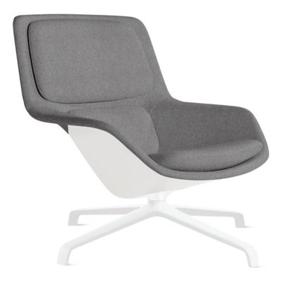 Herman Miller Striad Lounge Chair, 4 Star Swivel in Grey - Herman Miller Authorized Retailer