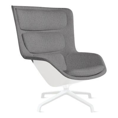 Herman Miller Striad Lounge Chair, 4 Star Swivel in Grey - Herman Miller Authorized Retailer