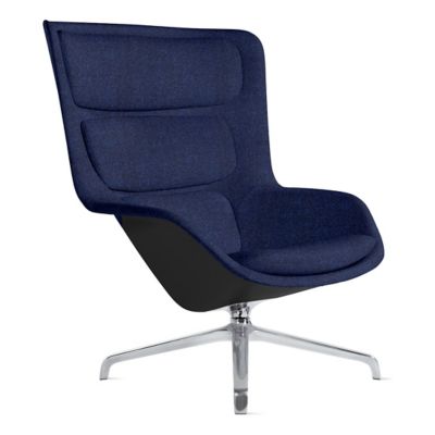 Herman Miller Striad Lounge Chair, 4 Star Swivel in Blue - Herman Miller Authorized Retailer