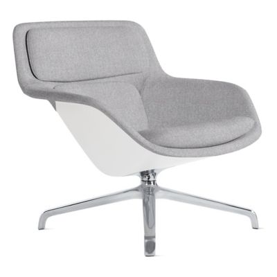 Herman Miller Striad Lounge Chair, 4 Star Swivel in Grey - Herman Miller Authorized Retailer