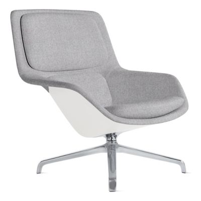 Herman Miller Striad Lounge Chair, 4 Star Swivel in Grey - Herman Miller Authorized Retailer