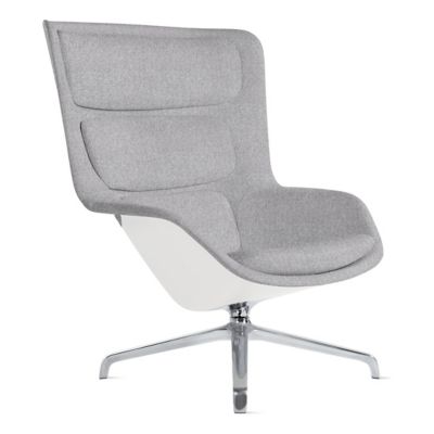 Herman Miller Striad Lounge Chair, 4 Star Swivel in Grey - Herman Miller Authorized Retailer
