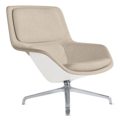 Herman Miller Striad Lounge Chair, 4 Star Swivel in Grey - Herman Miller Authorized Retailer