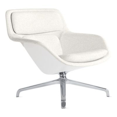 Herman Miller Striad Lounge Chair, 4 Star Swivel in White - Herman Miller Authorized Retailer