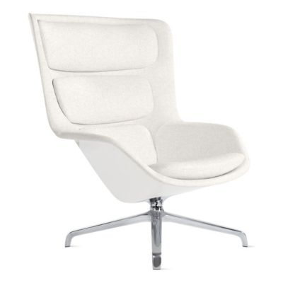 Herman Miller Striad Lounge Chair, 4 Star Swivel in White - Herman Miller Authorized Retailer