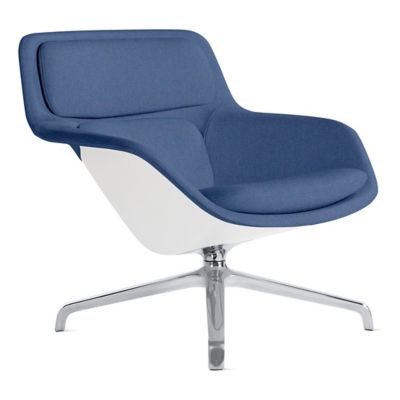 Herman Miller Striad Lounge Chair, 4 Star Swivel in Blue - Herman Miller Authorized Retailer