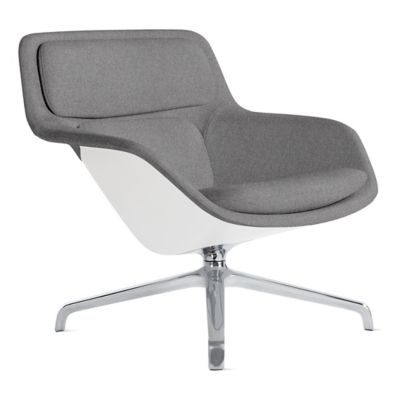 Herman Miller Striad Lounge Chair, 4 Star Swivel in Grey - Herman Miller Authorized Retailer