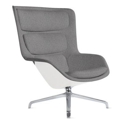 Herman Miller Striad Lounge Chair, 4 Star Swivel in Grey - Herman Miller Authorized Retailer