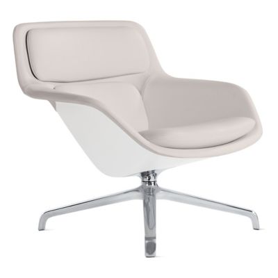 Herman Miller Striad Lounge Chair, 4 Star Swivel in Cream - Herman Miller Authorized Retailer