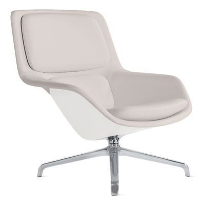 Herman Miller Striad Lounge Chair, 4 Star Swivel in Cream - Herman Miller Authorized Retailer