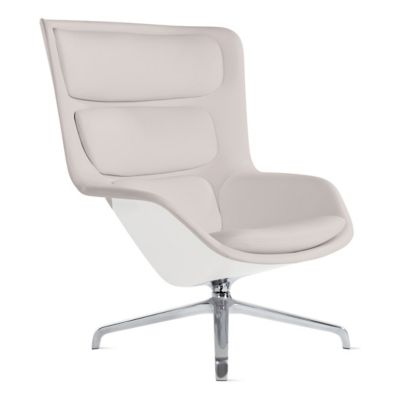 Herman Miller Striad Lounge Chair, 4 Star Swivel in Cream - Herman Miller Authorized Retailer